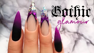 Gothic Glamour | Hard Gel Nail Design
