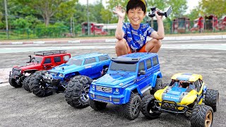 예준이의 자동차 장난감 레이싱 조종놀이 몬스터 트럭 경주놀이 Car Toy Racing with Monster Truck