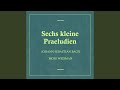 Sechs kleine Praeludien in D Minor, BWV. 935