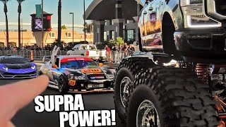 CHAOS as Police CLOSE ROAD for Modified Cars Leaving SEMA 2022!