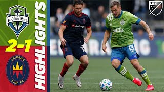 Seattle Sounders FC 2-1 Chicago Fire | Jordan Morris Scores 2 Goals! | MLS HIGHLIGHTS