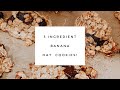 3 INGREDIENT BANANA OAT COOKIES!