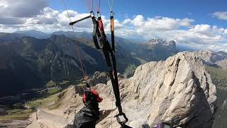 Dolomites Marmolada paragliding panorama