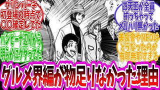 【トリコ】『グルメ界編をもっとじっくり読みたかった』に対する読者の反応集