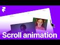 Framer : Sticky scroll animation.