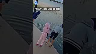 Little girl impresses dad with HUGE fish 🎣