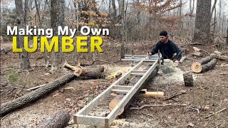 Turning A Pine Tree Into Boards “Alaskan Sawmill”