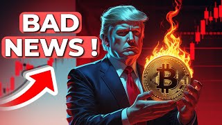 🚨 ALERTE BITCOIN ! TRUMP : LES NEWS SONT MAUVAISES !! 😱