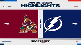 NHL Highlights | Coyotes vs. Lightning - January 25, 2024