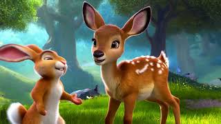 Watch Thumper Teach Bambi to Walk | A Fun Disney Friendship!