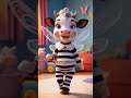 La vaca lola funny dance with cute cow #kids #lavacalola #lulipampin #dance #cow #cowdance #shorts