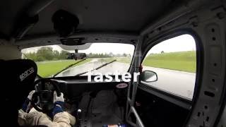 How to get wiped out on totally wet track, Gašper Dernovšek Twingo Cup, Most Free Practice