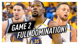 Kevin Durant, Stephen Curry & Klay Thompson Game 2 Highlights vs Cavaliers 2017 Finals - DOMINATION