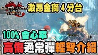 【魔物獵人崛起破曉】打點訓練班，百爆高傷害通常彈的輕弩配裝介紹