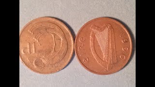 1 Pingin Coin - Ireland 1980 \u0026 1996