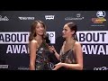 Interview with Lorena Rae and Elena Carrier at the ABOUT YOU Awards 2019