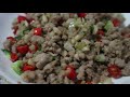 หมูสับคั่วพริกเกลือ ทำกินเอง │ทำกินแบบบ้านๆ ep.2