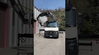 Renault Trucks C 440 6x2 Ribaltabile Gru Car + Gru Fassi F365 #shorts #truck #trucker