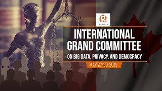 International Grand Committee hearing on big data, privacy, and democracy
