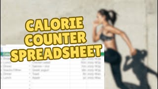 How to Build a Calorie Tracker in Google Sheets | Free Template