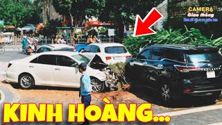 [TP. HCM] Khoảnh khắc Camry tông liên hoàn 13 phương tiện nghi do tài xế \