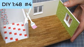 DIY How to Make a Miniature Roombox 1:48 || #4 Miniature simple windows