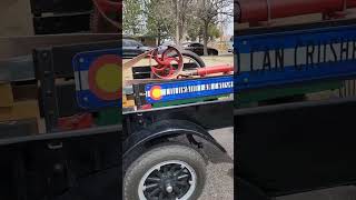 1925 Ford Model T and can crusher. #classicford #coolcars