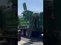 Fast Garbage Truck Picking Up Overfilled Green Waste 🌿 #viral #shorts #youtubeshorts #trending #yt