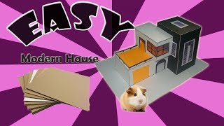 Cardboard Modern House "Easy Cardboard Modern House"Hamster House