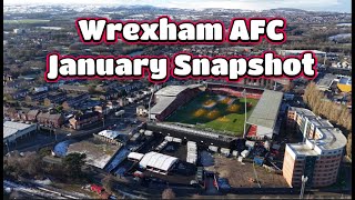 A Quick Aerial Tour of Wrexham AFC \u0026 Surrounding Area