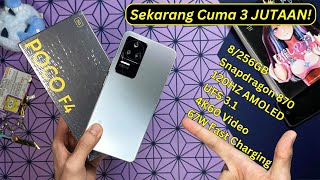 HP INI TURUN 1 JUTAAN PER TAHUNNYA! | POCO F4 5G Unboxing,Short Review & Gaming Test Di Tahun 2024!