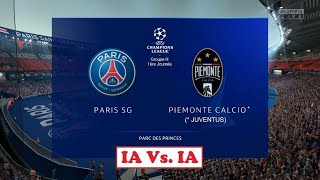 Paris - Juventus [FIFA 22] | UEFA Champions League 2022-23 (Groupe H - 1ère Journée) | IA VS. IA
