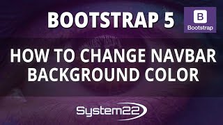 Bootstrap 5 How To Change Navbar Background Color 👈