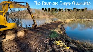 “Disaster! Holding Pool Empties Overnight | Heavy Machinery Saves the Day at Fensmere Fish Farm”