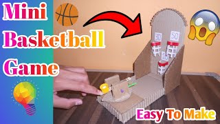 How To Make  NBA Mini Basketball Game With Cardboard | DIY Basketball Game | Place Of Creativity |