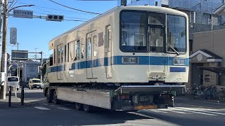 【今年度初の搬出】小田急8062F新宿方クハ8062(10号車) 廃車に伴う陸送搬出