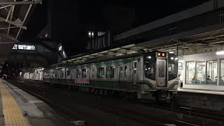 E721系P-12編成回送 福島駅発車