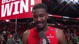 Deandre Ayton Postgame Interview | Brightside Windows Baseline Report | SAC @ POR | 11/29/2024