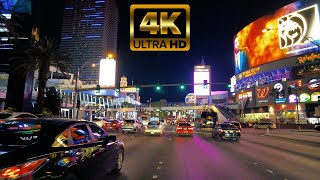Las Vegas Strip drive at night [4K video]