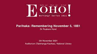 Parihaka: Remembering November 5, 1881