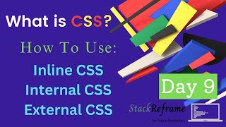 CSS Tutorial: Inline, Internal & External CSS | CSS For Beginners | Web Development Tutorial #9