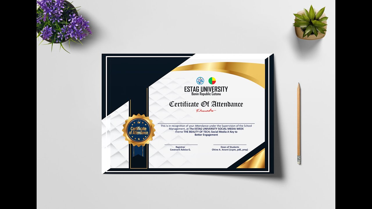 Certificate Design With Coreldraw Youtube