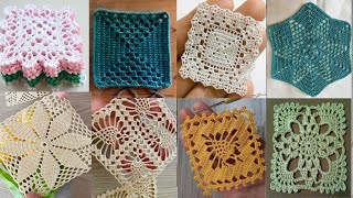 Crochet granny square lacy patterns| Easy granny square ideas