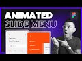 Design an Animated Sidebar Menu | Figma Tutorial