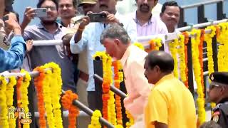 Andhra Pradesh CM Chandrababu Naidu Visits Polavaram Project Site | News9