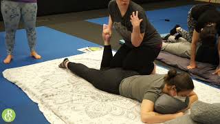 Quadricep Release Gluteals & Psoas Release in Mat Based Intro to Thai Massage with Danielle Omo