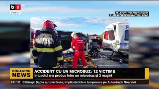 ARAD - ACCIDENT CU UN MICROBUZ ȘI 3 AUTOTURISME_Știri B1_1 aug 2022