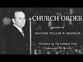 Church Order(1958-10-07) Br William Marrion Branham (EN)