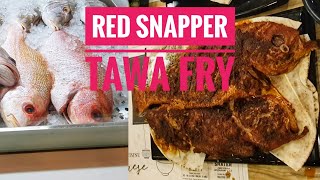 Red Snapper Fish Tawa Fry | Red Snapper Fry | Must try Sea Food | ചെമ്പല്ലി തവാ ഫ്രൈ. #Shorts