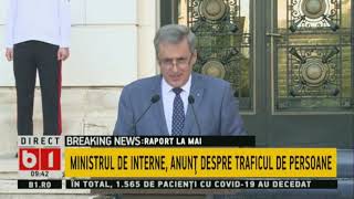 MINISTRUL DE INTERNE, MARCEL VELA, ANUNT IMPORTANT DESPRE TRAFICUL DE PERSOANE